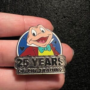 Wave A hidden Mickey Disney 25 Years Mr Toad Pin with Red and Blue Accents